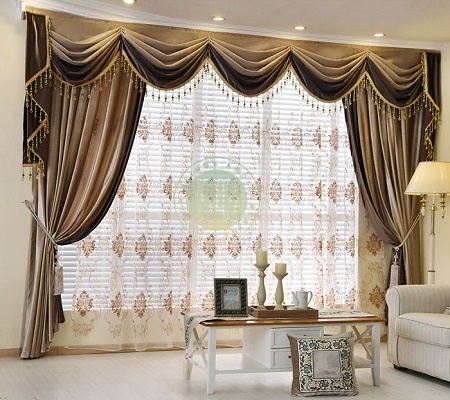 velvet and chenille curtains